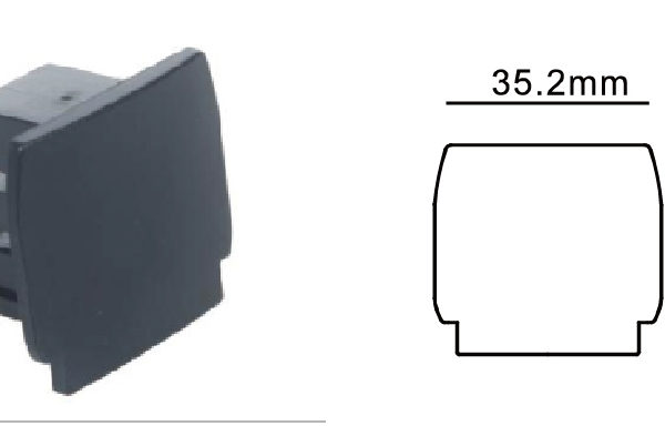 LR061-E LED Euro End Cap