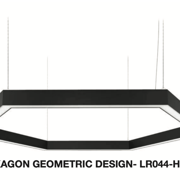 LR044-HEX - HEX GEOMETRIC SUSPENDED LINEAR PENDANT LIGHT