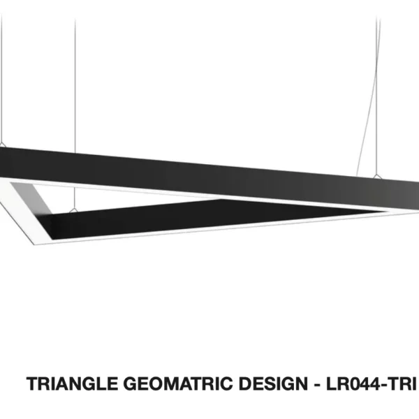 LR044-TRI - TRI-GEOMATRIC SUSPENDED LINEAR PENDANT LIGHT