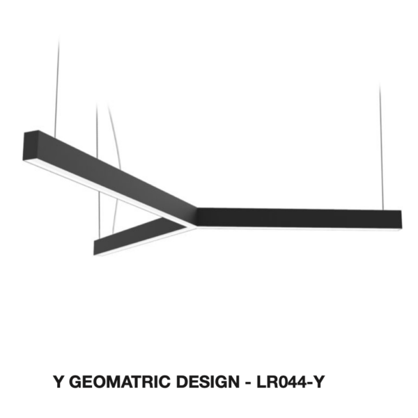 LR044-Y - Y SHAPE GEOMATRIC SUSPENDED LINEAR PENDANT LIGHT